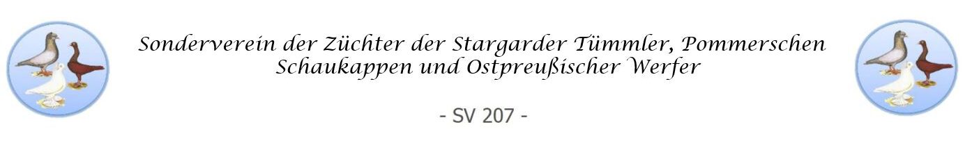 Sonderverein der Züchter der Stargarder Zitterhälse, Pommerschen Schaukappen und Ostpreußischer Werfer